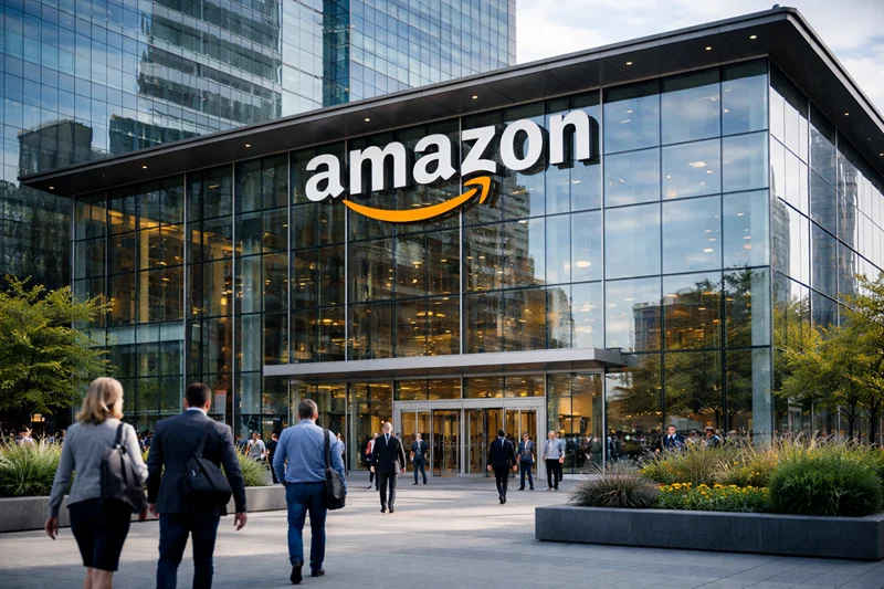 IA e despedimentos: novo risco laboral nas big tech Sede da Amazon associada a IA e despedimentos nas big tech