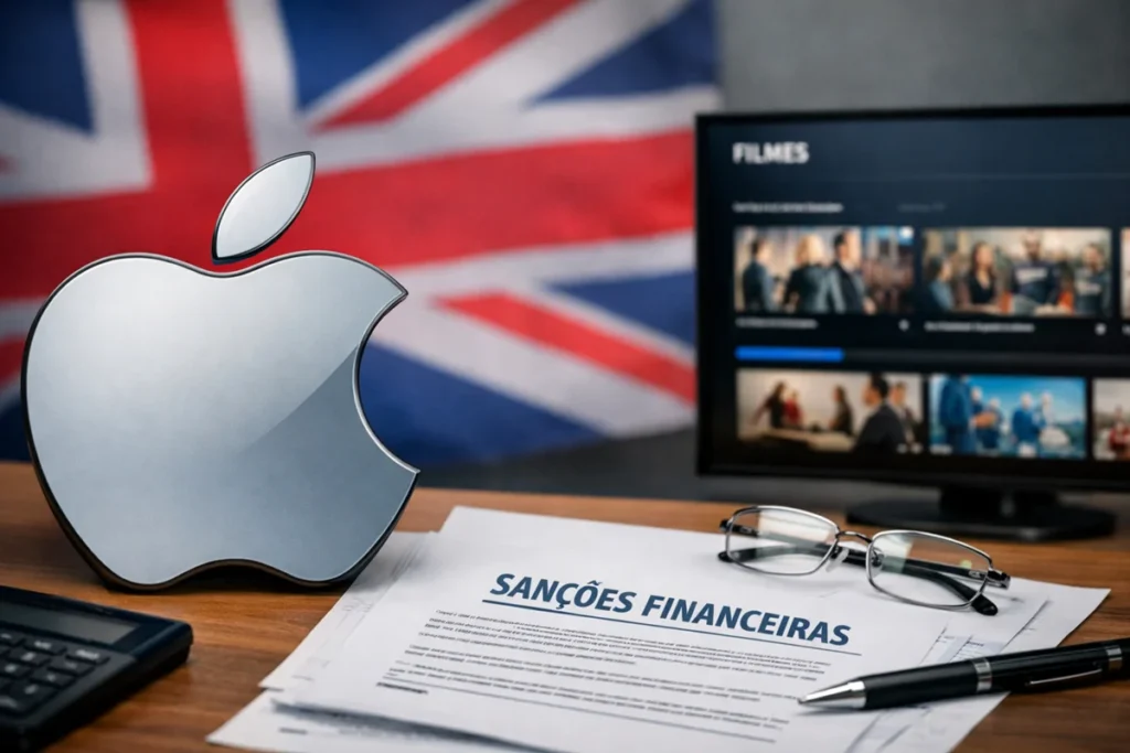 Apple multada no Reino Unido por violar sanções à Rússia Apple multada no Reino Unido por violar sanções à Rússia