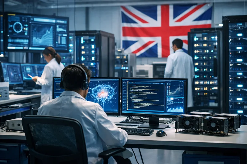 Reino Unido lança laboratório de IA para reduzir dependência dos EUA Laboratório de inteligência artificial no Reino Unido dedicado à investigação científica